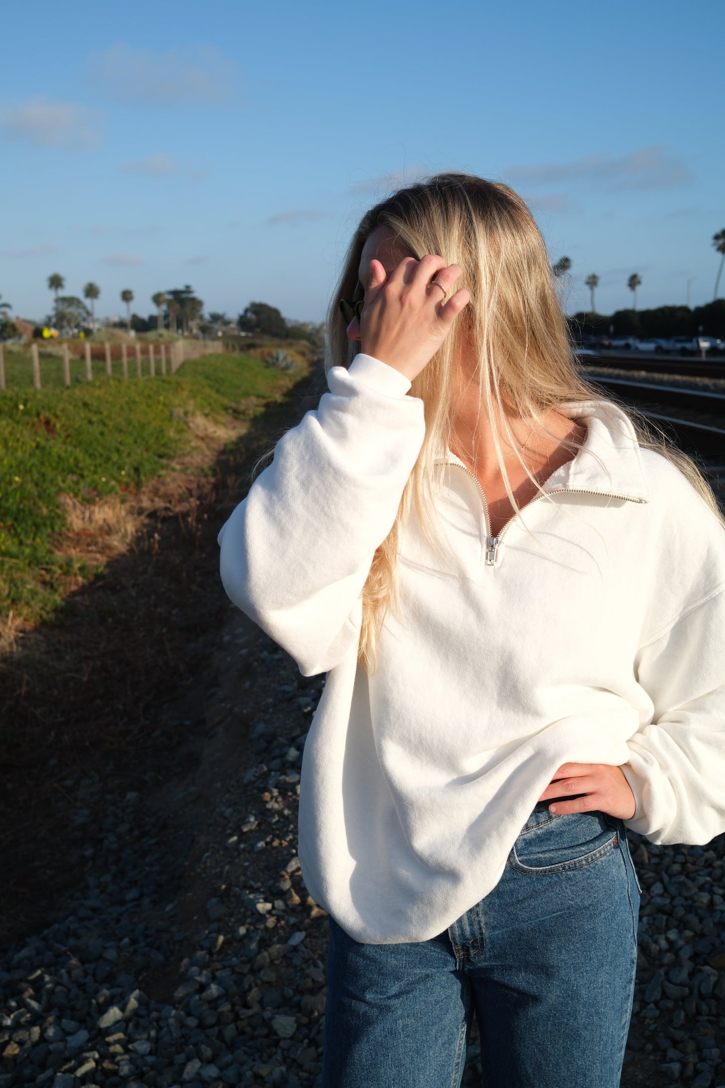 The 90's 1/4 Zip - cloud