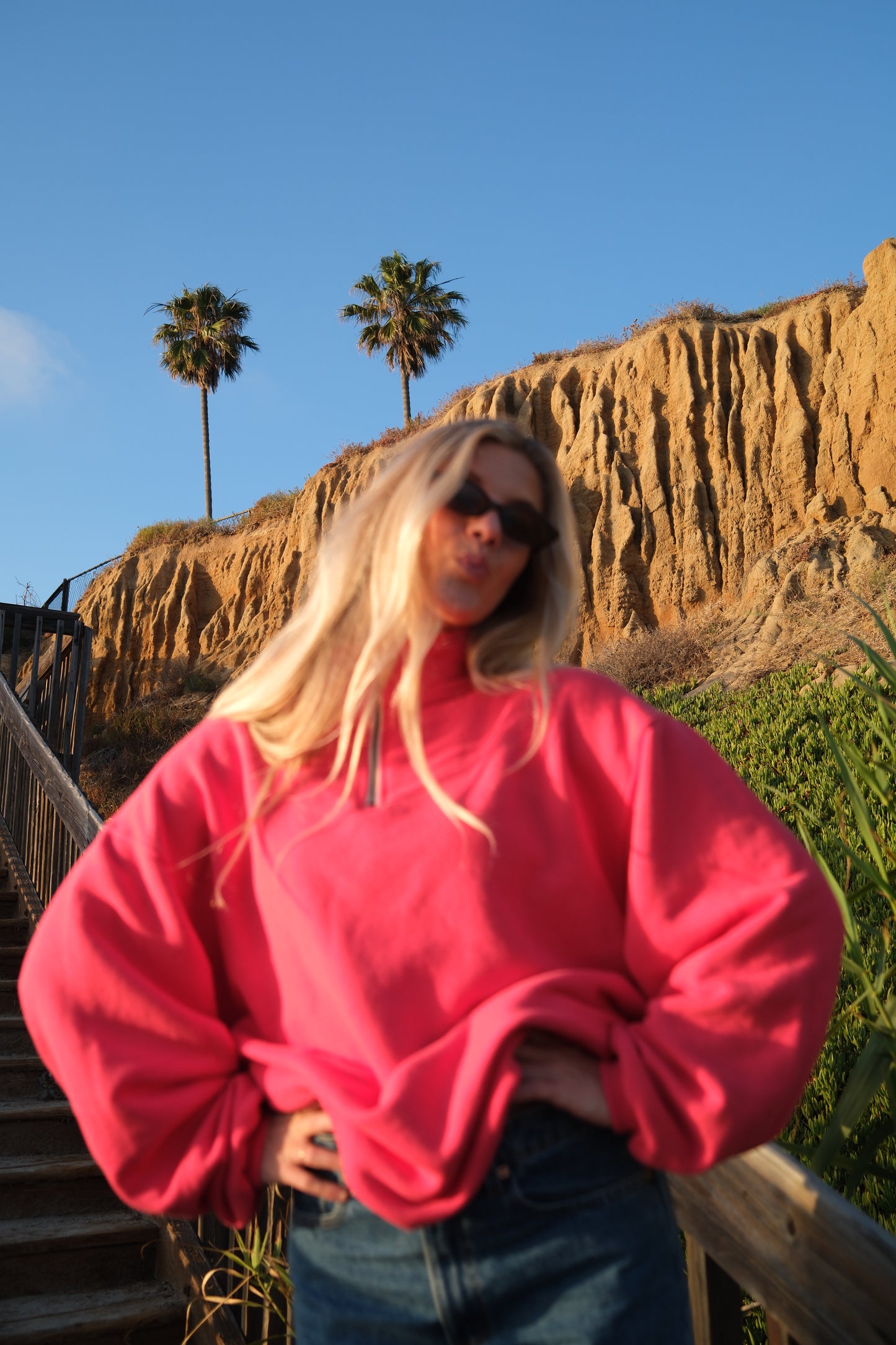 The 90's 1/4 Zip - Guava